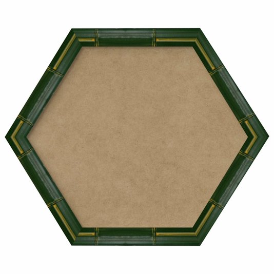Moldura com Gravação de Bambu Hexagonal para Quadros com Fundo MDF - 4,3x2,3