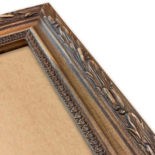 Moldura Personalizada Com Gravação De Folhagens Com Fundo MDF- 4,5x2