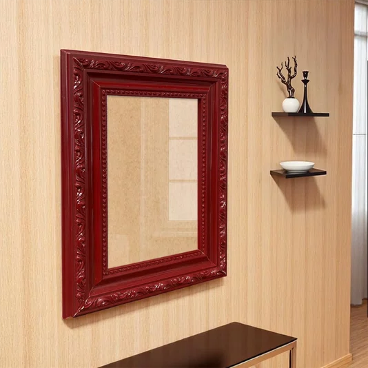 Moldura Com Gravação De Ornamentos Para Quadros E Fotos Com Fundo MDF e Frente Em Acetato - 3,4x1,4