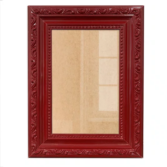 Moldura Com Gravação De Ornamentos Para Quadros E Fotos Com Fundo MDF e Frente Em Acetato - 3,4x1,4
