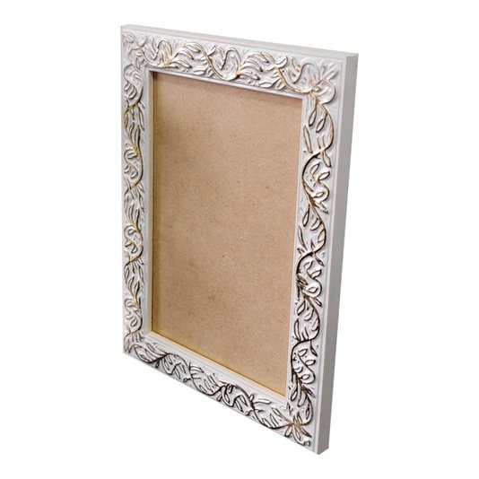 Moldura com Gravação de Folhagens para Quadros e Fotos com Fundo MDF - 2x1