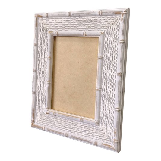 Moldura com Gravação de Bambu para Quadros e Fotos com Fundo MDF - 4,5x1,5