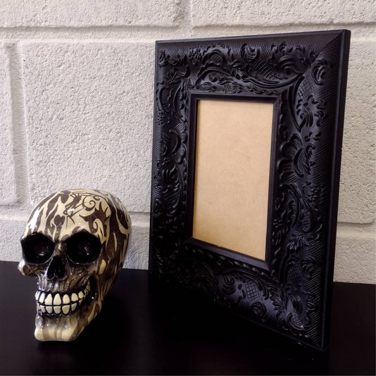 Moldura Provençal com Gravação para Quadros e Fotos com Fundo MDF - 6x1,5