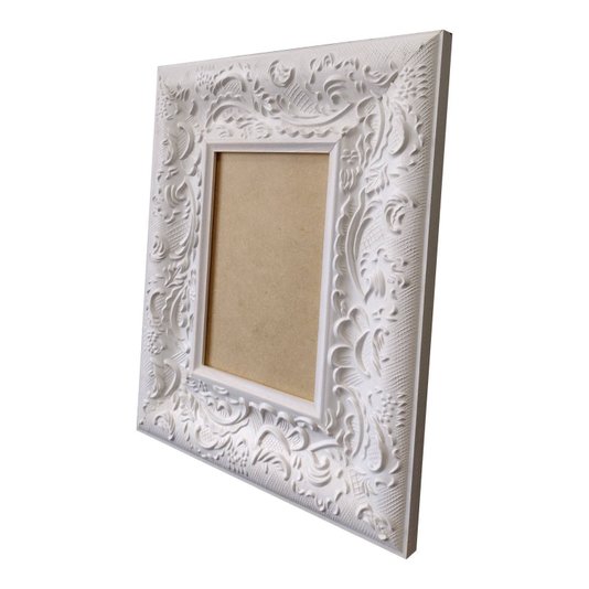 Moldura Provençal com Gravação para Quadros e Fotos com Fundo MDF - 6x1,5