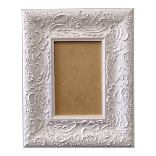 Moldura Provençal com Gravação para Quadros e Fotos com Fundo MDF - 6x1,5