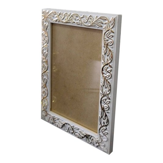 Moldura com Gravação de Folhagens para Quadros e Fotos com Fundo MDF e Acetato - 2x1