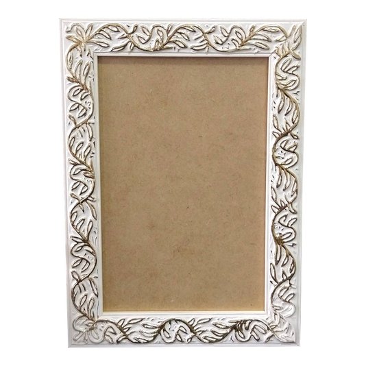Moldura com Gravação de Folhagens para Quadros e Fotos com Fundo MDF e PVC Antirreflexo - 2x1