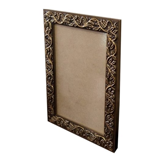 Moldura com Gravação de Folhagens para Quadros e Fotos com Fundo MDF e PVC Antirreflexo - 2x1