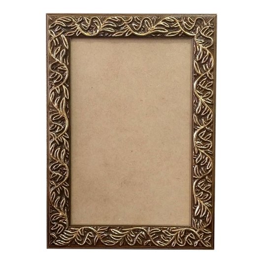 Moldura com Gravação de Folhagens para Quadros e Fotos com Fundo MDF e PVC Antirreflexo - 2x1