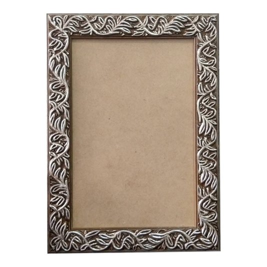 Moldura com Gravação de Folhagens para Quadros e Fotos com Fundo MDF e PVC Antirreflexo - 2x1