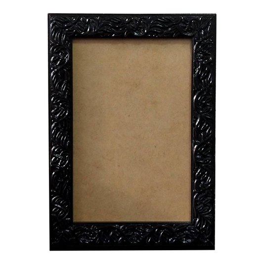 Moldura com Gravação de Folhagens para Quadros e Fotos com Fundo MDF e PVC Antirreflexo - 2x1