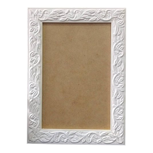 Moldura com Gravação de Folhagens para Quadros e Fotos com Fundo MDF e PVC Antirreflexo - 2x1