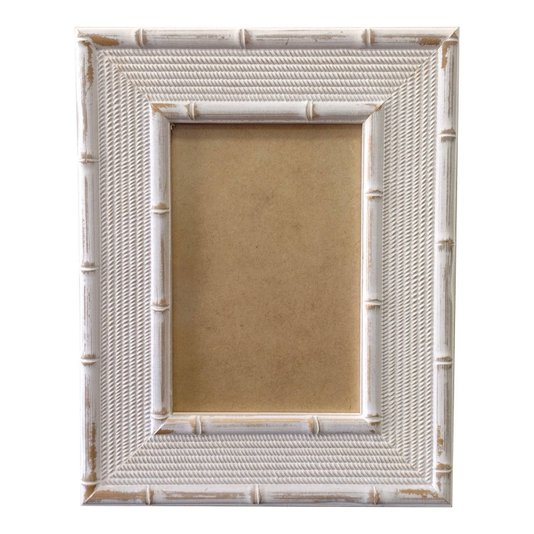 Moldura com Gravação de Bambu para Quadros e Fotos com Fundo MDF e PVC Antirreflexo - 4,5x1,5