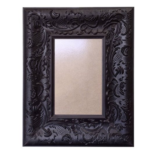 Moldura Provençal com Gravação para Quadros e Fotos com Fundo MDF e PVC Antirreflexo - 6x1,5