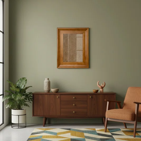 Moldura Côncava Envernizada para Quadros e Fotos com Fundo Mdf e Frente em Acetato - 4,4x1,9