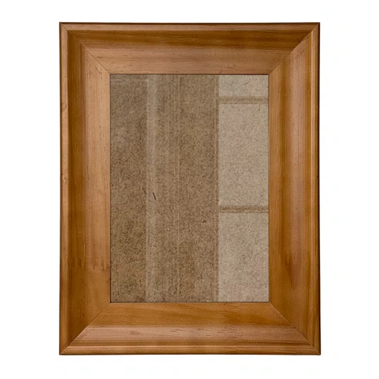 Moldura Côncava Envernizada para Quadros e Fotos com Fundo Mdf e Frente em Vidro - 4,4x1,9