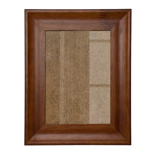 Moldura Côncava Envernizada para Quadros e Fotos com Fundo Mdf e Frente em Vidro - 4,4x1,9