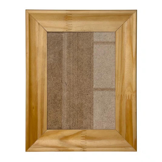 Moldura Côncava Envernizada para Quadros e Fotos com Fundo Mdf e Frente em Vidro - 4,4x1,9