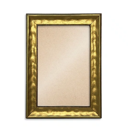 Moldura Efeito Metal Martelado para Quadros e Fotos com Fundo Mdf e Frente em PVC Antirreflexo - 2x1,8
