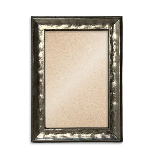 Moldura Efeito Metal Martelado para Quadros e Fotos com Fundo Mdf e Frente em PVC Antirreflexo - 2x1,8