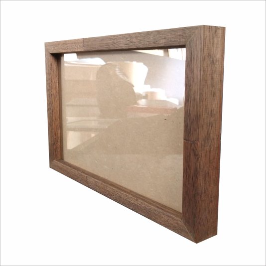 Moldura em Madeira para Quadros com Fundo em Mdf frente em Vidro - 2x3