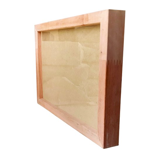Moldura em Madeira para Quadros com Fundo em Mdf frente em Vidro - 2x3