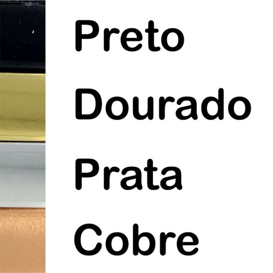 Moldura Fita de Borda Flexível Metalizada 10mm