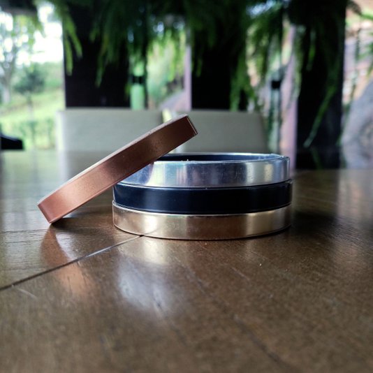 Moldura Fita de Borda Flexível Metalizada 10mm