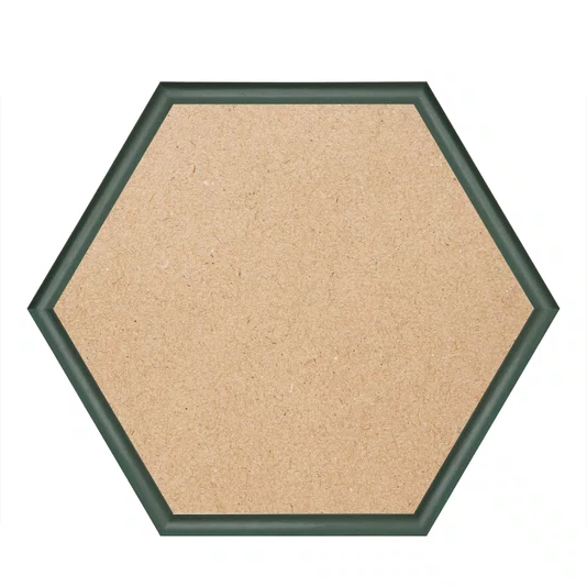 Moldura Hexagonal Abaulada Lisa Revestida para Quadros com Fundo Mdf - 2x3