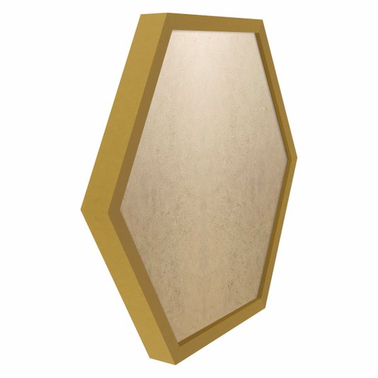 Moldura Hexagonal Caixinha para Quadros com Fundo MDF e PVC Antirreflexo - 1,5x3