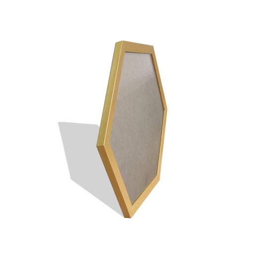 Moldura Hexagonal Lisa para Quadros Revestida com Fundo MDF e PVC Antirreflexo - 2x1