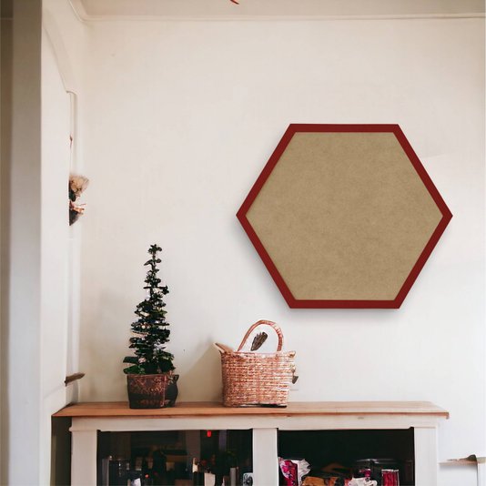 Moldura Hexagonal Lisa para Quadros Revestida com Fundo MDF e PVC Antirreflexo - 2x1