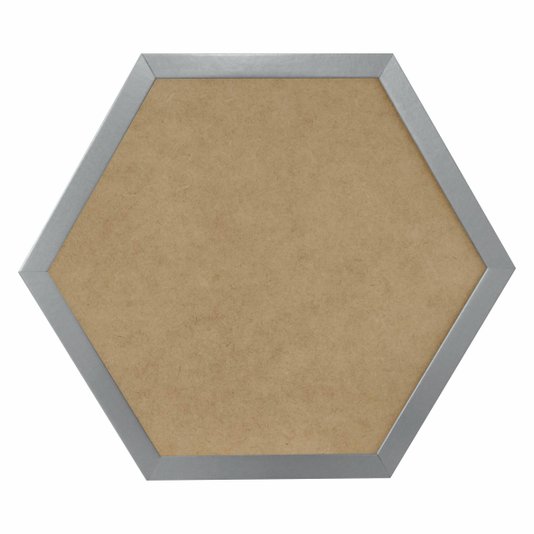 Moldura Hexagonal Lisa para Quadros Revestida com Fundo MDF e PVC Antirreflexo - 2x1