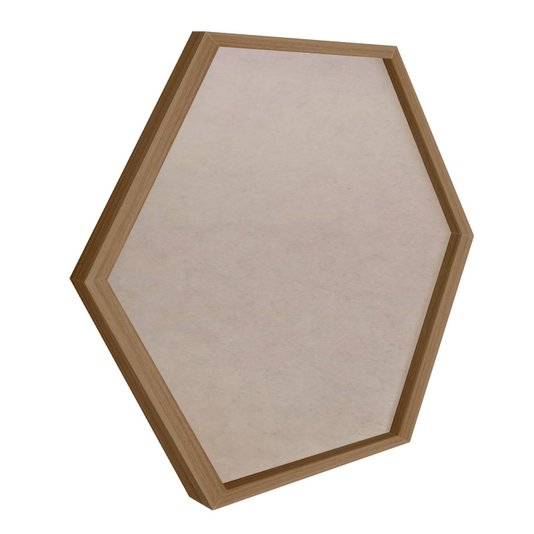Moldura Hexagonal Lisa para Quadros Revestida com Fundo MDF e PVC Antirreflexo - 2x1