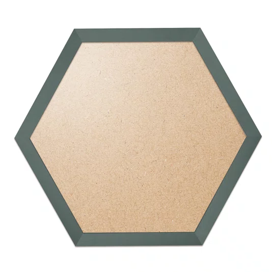 Moldura Hexagonal Lisa para Quadros Revestida com Fundo MDF e PVC Antirreflexo - 2x1