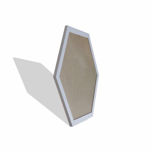 Moldura Hexagonal Lisa para Quadros Revestida com Fundo MDF e PVC Antirreflexo - 2x1