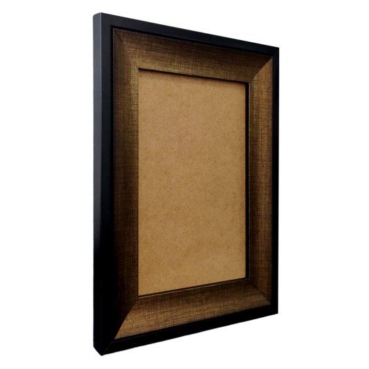 Moldura Hot Stamp Efeito Metalizado para Quadros e Fotos com Fundo MDF - 4,1x1,8