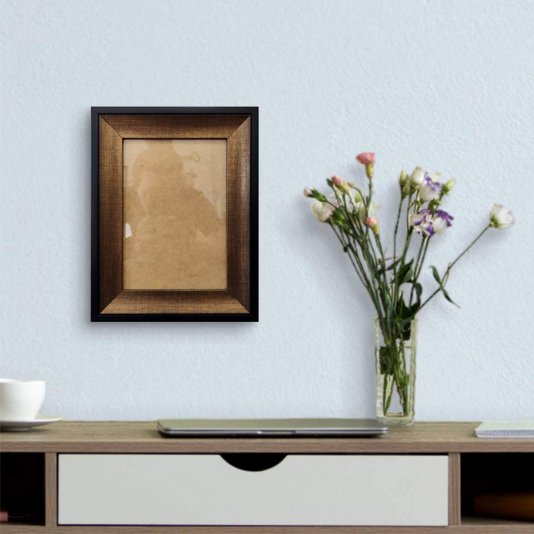 Moldura Hot Stamp Efeito Metalizado para Quadros e Fotos com Fundo MDF e Vidro - 4,1x1,8