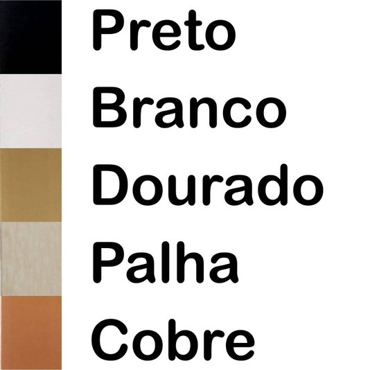 Moldura Laqueada Gesso com Filete Dourado para Quadros e Fotos com Fundo MDF - 3x1,5