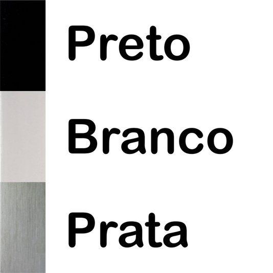 Moldura Laqueada Gesso com Filete Prata para Quadros e Fotos com Fundo MDF e PVC Antirreflexo - 3x1,5