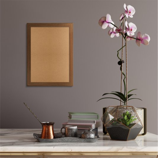 Moldura Lisa Para Quadros Revestida com Fundo MDF - 2x1