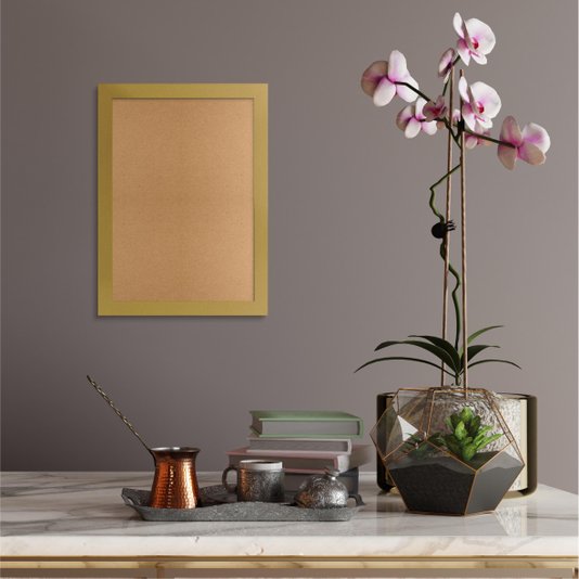 Moldura Lisa Para Quadros Revestida com Fundo MDF - 2x1