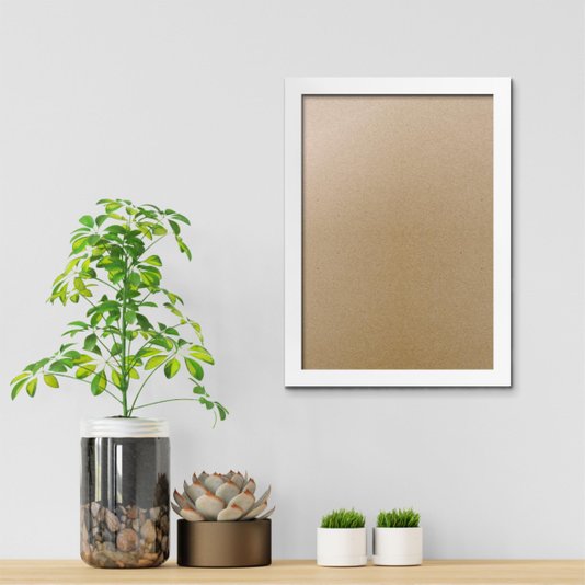 Moldura Lisa Para Quadros Revestida com Fundo MDF e PVC Antirreflexo - 2x1