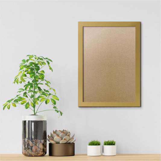 Moldura Lisa Para Quadros Revestida com Fundo MDF e PVC Antirreflexo - 2x1