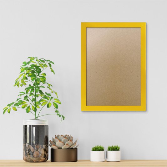 Moldura Lisa Para Quadros Revestida com Fundo MDF e PVC Antirreflexo - 2x1