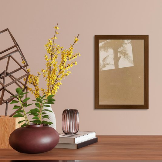 Moldura Lisa Para Quadros Revestida com Fundo MDF e Vidro - 2x1