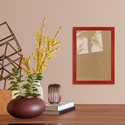 Moldura Lisa Para Quadros Revestida com Fundo MDF e Vidro - 2x1