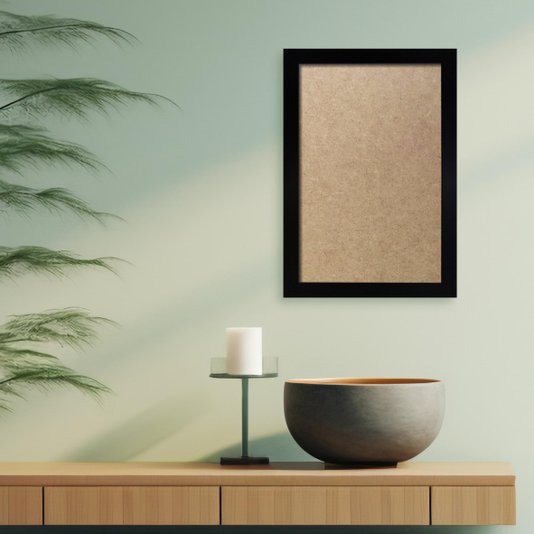Moldura Lisa Revestida para Quadros e Fotos com Fundo Mdf - 2x2