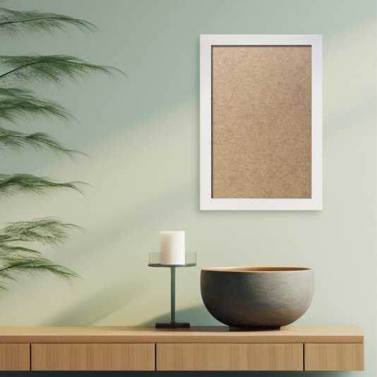 Moldura Lisa Revestida para Quadros e Fotos com Fundo Mdf - 2x2