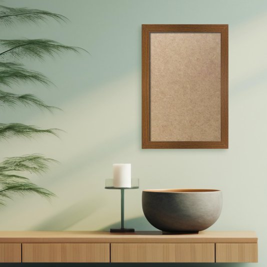Moldura Lisa Revestida para Quadros e Fotos com Fundo Mdf - 2x2